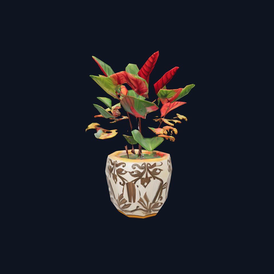 Vibrant Decorative Plant model pack